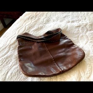 Adrienne Vittandi brown leather bag